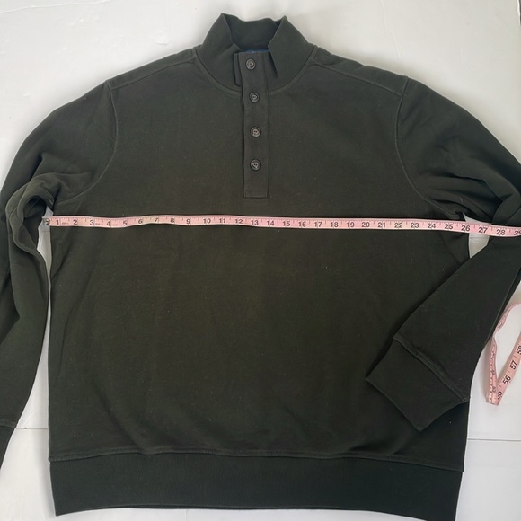 Polo Ralph Lauren Men's Dark Green L/S Pullover Mock Neck Button Sweater Sz XXL - Picture 14 of 16